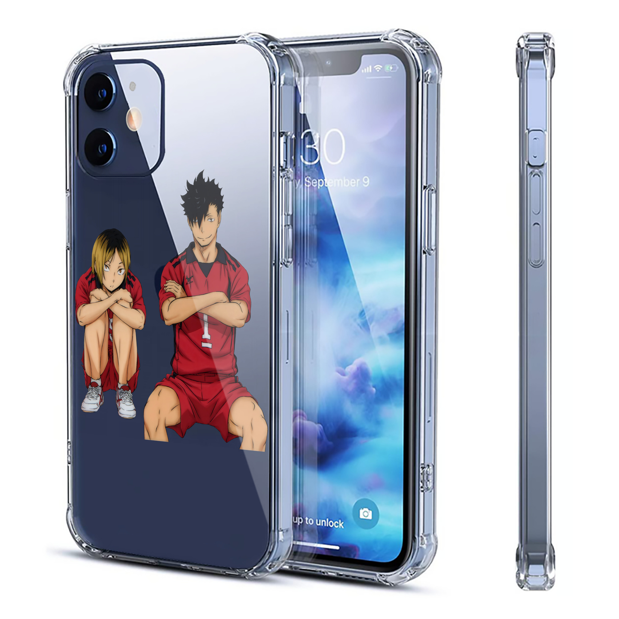 （画像用） ハイキュー!! Haikyu!! 【iPhone 12シリーズ対応】透明スマホケース（クリアソフトケース）